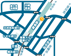 アクセスマップ（綱島駅よりバス）